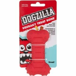 Cheap ๐คฉ Petmate ๐ถ Dogzilla Squeaky Treat Bone ๐ถ Dog Toy, Medium ๐ฏ