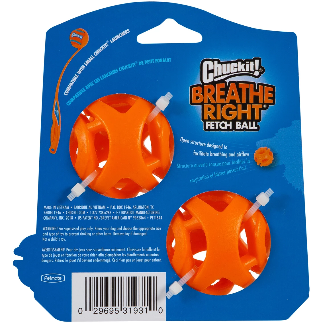 Budget โญ Petmate Chuckit! Breathe Right Fetch Ball Small ๐ถ Dog Toy, 2 Pk. ๐ - Image 2