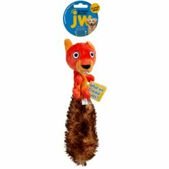 Discount โ Petmate JW Pet Crackle Heads Plush Skippy Squirrel ๐ถ Dog Toy, Medium ๐