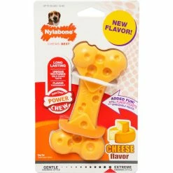 Flash Sale 😍 Nylabone Power Chew Cheese Bone 🦮 Dog Chew Toy ⌛