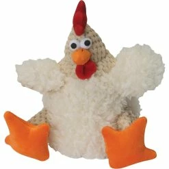 Best deal 💯 GoDog Plush Checkers Fat White Rooster With Chew Guard Technology 💯