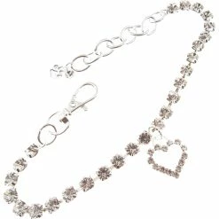 Budget 😀 Buddy G's Rhinestone Collar With Heart 🎁