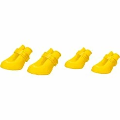 Best Sale 🎁 Good 2 Go Rain Or Shine Silicone 🦮 Dog 🥾 Boots, Yellow ✨