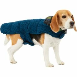 Buy 🥰 Youly The Nature Lover Navy And Plaid Reversible 🐶 Dog Puffer 🧥 Coat 🛒