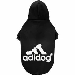 Wholesale 🔥 Fresh Pawz Adidog Black Logo Pet Hoodie 🥰